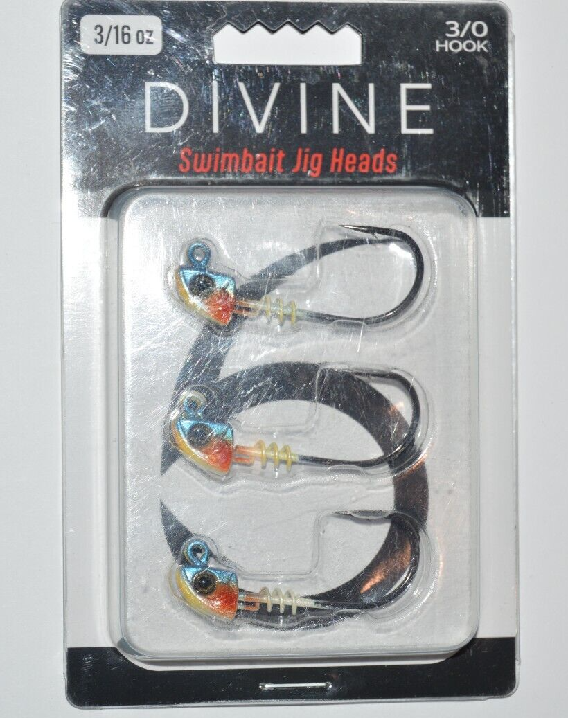 6th sense divine swimbait jig heads with screw lock 3/16oz baby