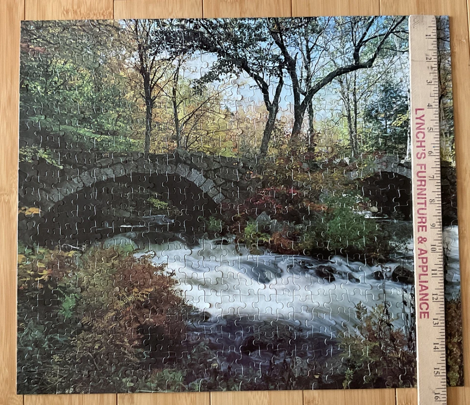 VTG Guild Puzzle “Rushing Waters” Stream Mill 500 Piece Puzzle Complete Retro - Image 3 of 4