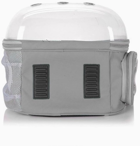 ASTRONAUT WINDOW DOG CAT PET TRAVEL BAG CARRIER BREATHABLE TRANSPARENT BACKPACK - Picture 6 of 8