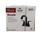 Pfister Bruxie 4 in Centerset Double Handle High Arc Bathroom Faucet Matte Black