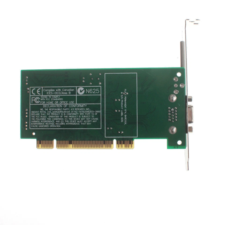 NEW ATI Rage XL 8MB/8 MB PCI 3D VGA Video Graphics Card - Image 2 of 4