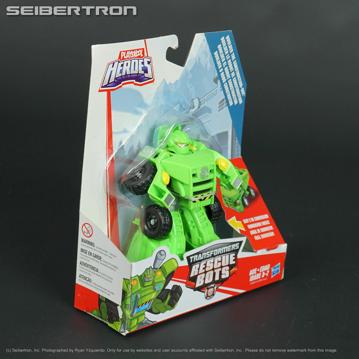 playskool heroes transformers rescue bots rescan boulder construction bot action figure