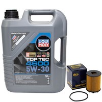 MotoröL Set 5W-30 5 Liter + ÖLfilter SH 4794 P FüR Opel Astra H Caravan