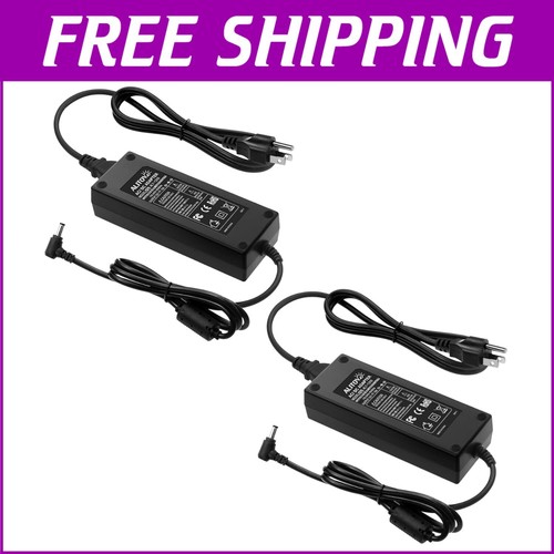 Pack of 2 12V 10A Power Supply Adapters for LED Strip Lights and CCTV Cameras