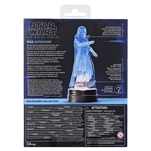 Star Wars The Black Series Blue Hologram Mae Assassin Action Figure Collectible - Picture 6 of 13