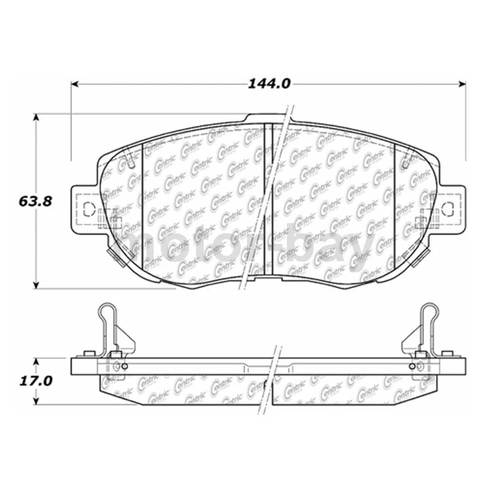 Передние задние тормозные колодки для Lexus SC430 2010 2009 2008 2007 2006 2005 2004 2003 - Изображение 2 из 4
