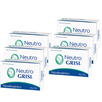 6Pk - Neutral Soap - Hypoallergenic - Jabon Neutro -