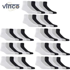 Wholesale Bulk Lots Men Multi Ankle Quarter Low Cut Cotton Socks Size 9-11 10-13