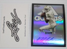 2020 Leaf Metal Adidas Etch Proof Prismatic Black Malik Hornsby 1/1 Auto BA-MH2