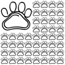 50 Pcs Cat Dog Paw Paper Clips for Work School Kids Students Teachers Office