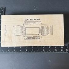 Rubber Stamp Rectangle Shaker Window Card Template Art Gone Wild X3 1208