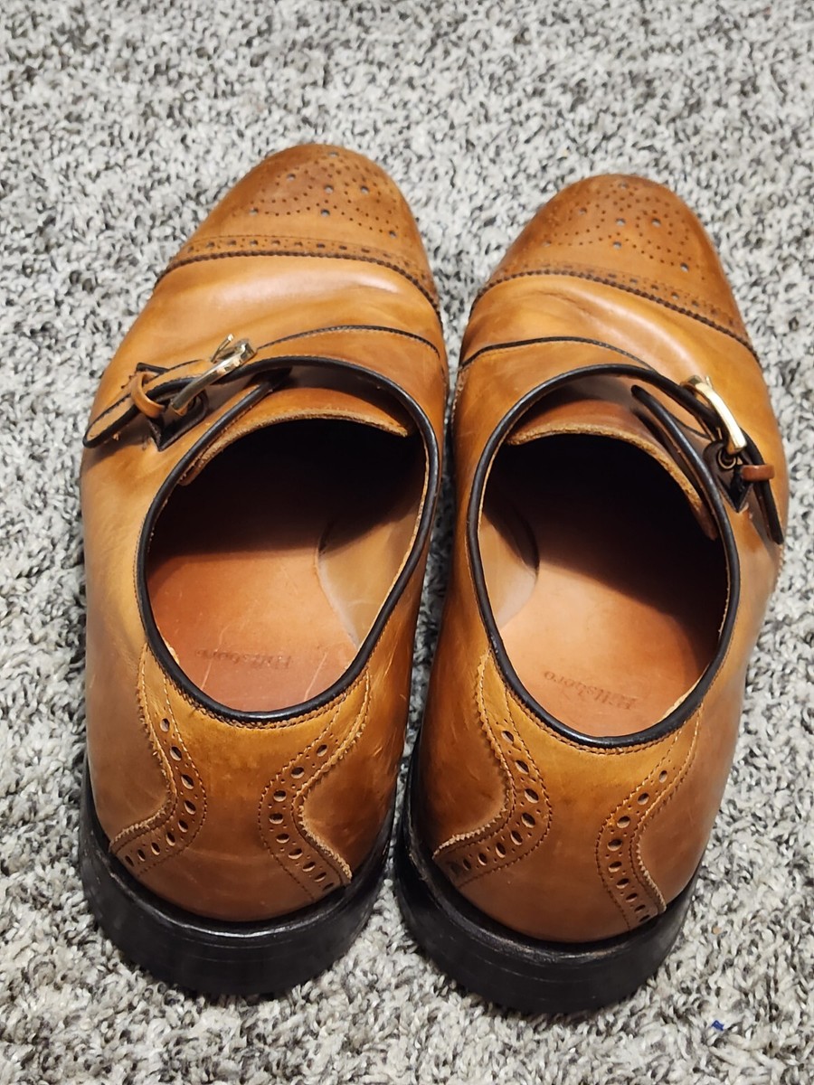 Allen Edmonds Garner Mens Chili Leather Single Monk Strap Dress Shoes Size 8.5 Allen Edmonds Fifth Avenue Dark Chili Leather Calfskin  main image 4