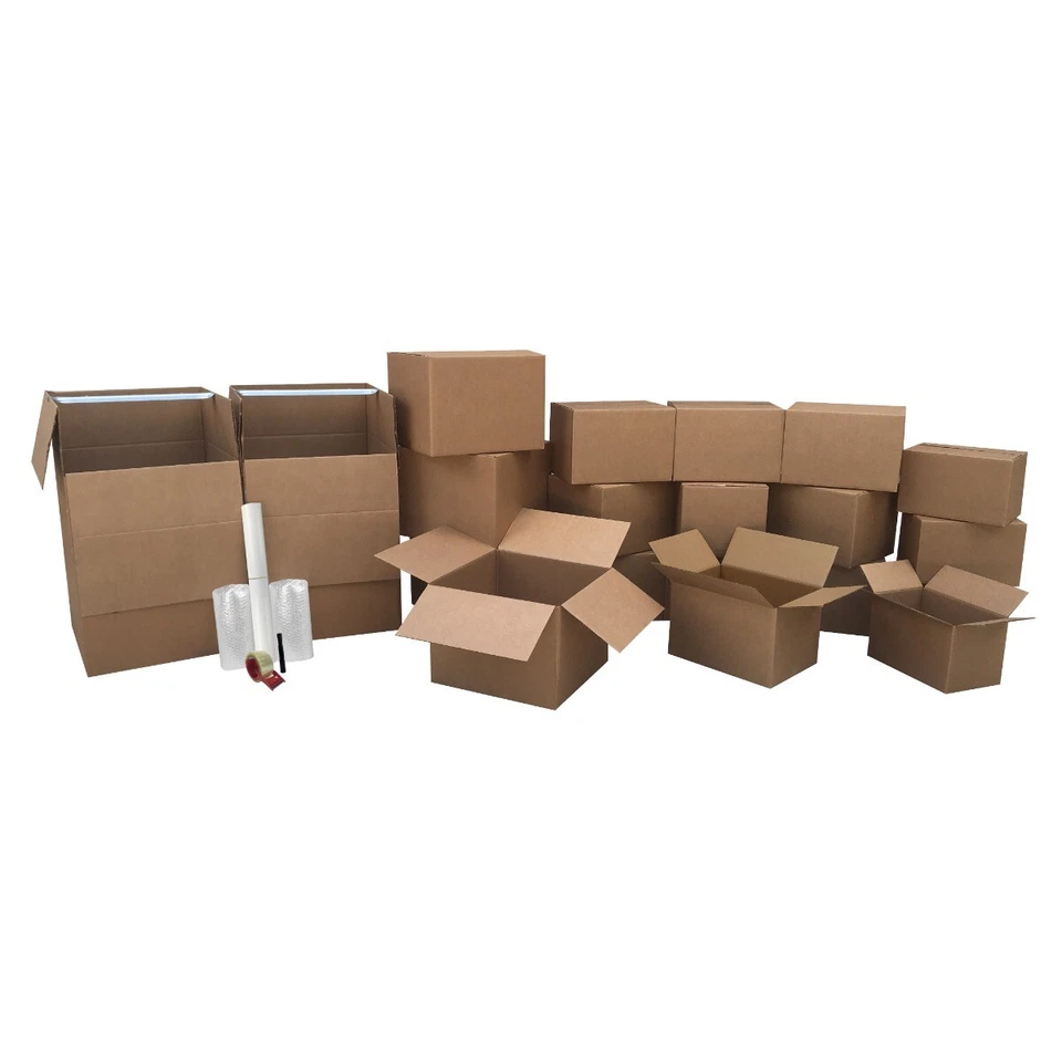 UBMOVE 2 Room Wardrobe Kit 18 Moving Boxes plus Packing Supplies - Image 3 of 4