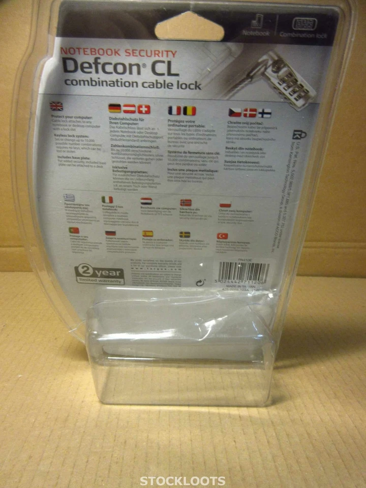 Targus DEFCON T-Lock PA410E - 2M Combination Cable Lock for Laptop Computer - Bild 2 von 3