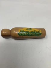 Vintage Weems Wild Call Fox Wolves Cats Good  Condition Wooden-TEXAS, USA-RARE
