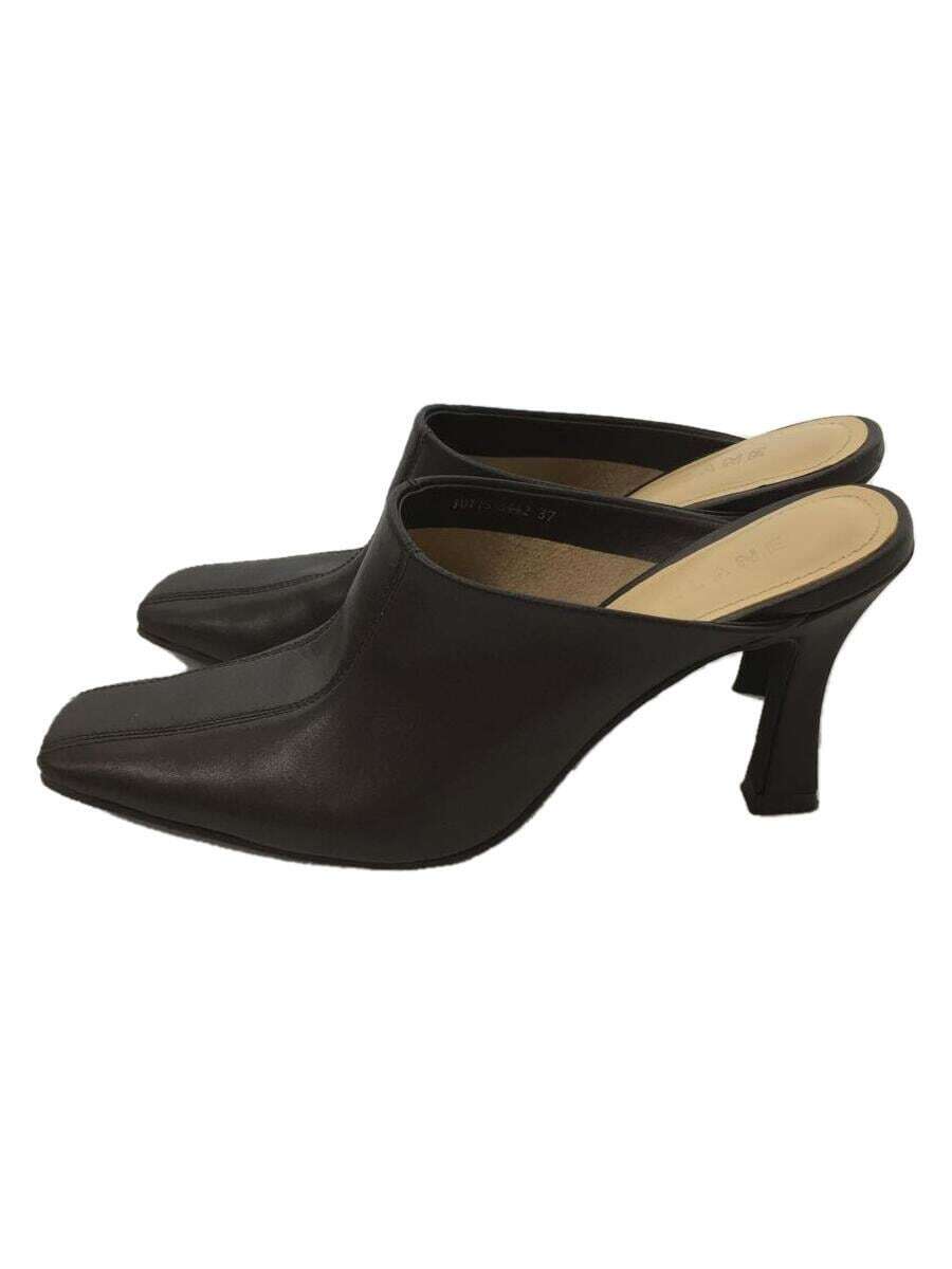 CLANE Square Toe Pumps Sandals 37 BRW Leather 10115-8442 | eBay
