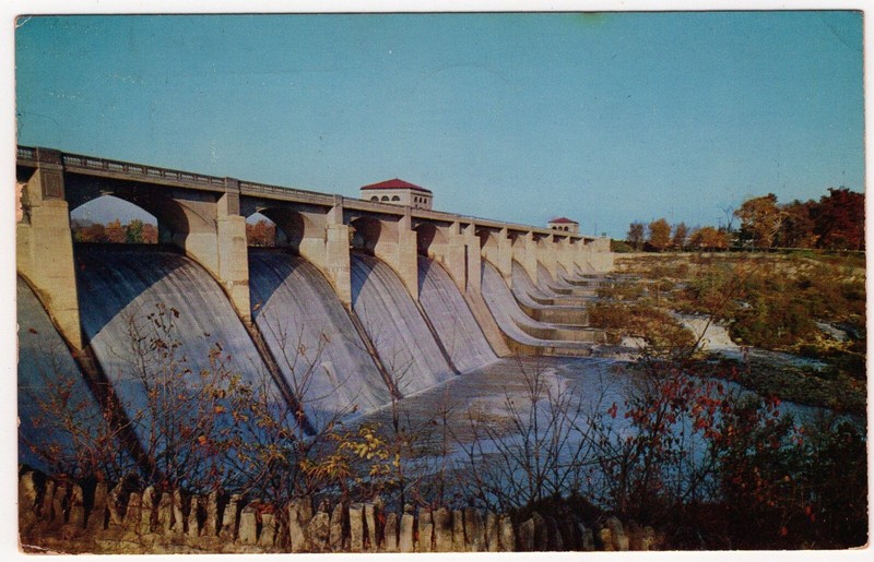 Color Postcard: O’Shaughnessy Dam, Columbus, Ohio