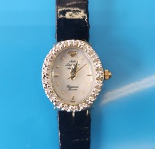 Reloj para mujer Jules Jurgensen. Correa de cuero. Acentos de diamante