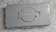 Eddie Bauer Empty Baby Wipes Travel Size Dispenser Refillable Gray Diaperbag