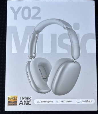 Aktive Noise Cancelling Kopfhörer Silber, NEU