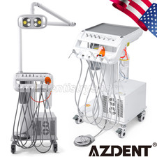 Portable Dental Mobile Delivery Unit Suction Air Compressor/Dual-Color LED Light