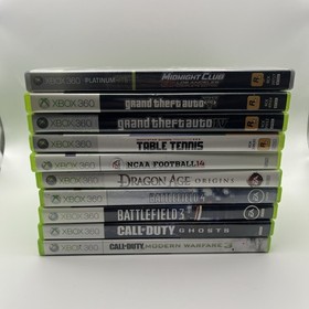 Microsoft Xbox 360 E 250GB HDD, 4 Controller, 10 Game Bundle (Tested)