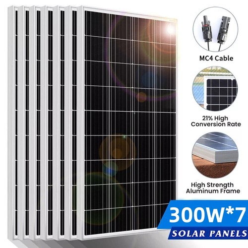 Solar Module 12 V Solar Panel Photovoltaic Cell for Motorhomes 2100 Watt 2.1kw - Bild 1 von 16