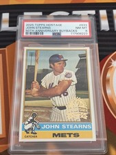 2025 Topps Heritage 1976 Topps Originals Buybacks John Stearns #633 POP 1 PSA 8
