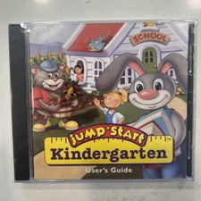 JumpStart Kindergarten Classic 1995 Version CD Rom VTG New Sealed User  s Guide