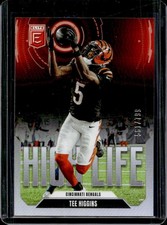 2025 Panini Donruss Elite Tee Higgins High Life #/799 Bengals