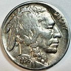 1936-S Buffalo Nickel 5c U.S. Coin Almost Full Horn Nice Luster XF Extra Fine