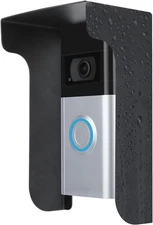 Metal Doorbell Cover Compatible with Ring/Blink (New Model)/Google black 