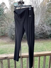 Tahari Women  s Pull On Black Pants Tummy Control Slack Stretch Career Classic XS