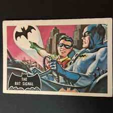 1966 A&BC Batman Black Bat Fan Club Back Robin and Batman The Bat Signal #3