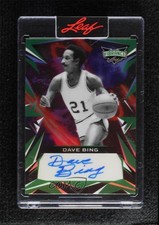 2023 Leaf Vibrance Green Prismatic /15 Dave Bing #BA-DB1 Auto HOF 4f5