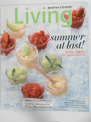 MARTHA STEWART Living Magazine June 2011 Summer Italian Ices Recipes