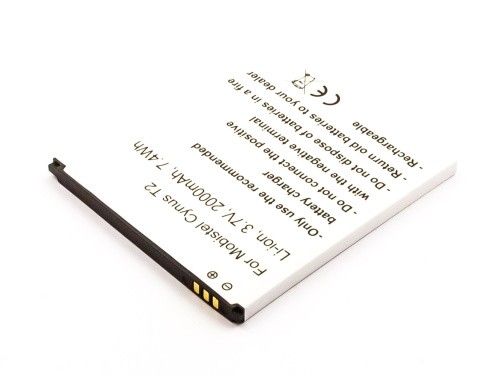 Akku FüR Mobistel Cynus T2 Ersetzt BTY26180 3,7V, 2000Mah, 7,4Wh-image