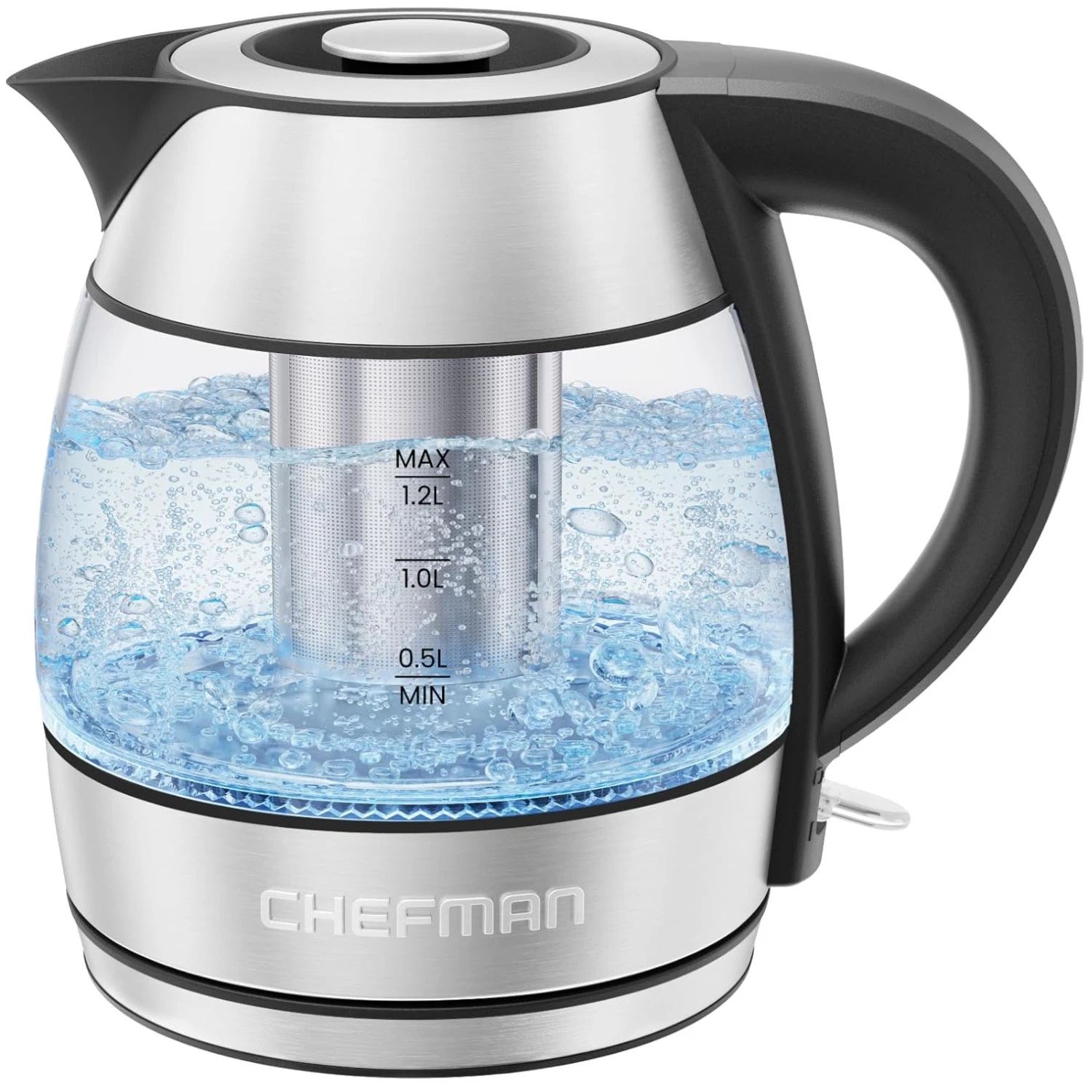 Stainless Steel Tea Infuser Kettle - Cordless, BPA Free