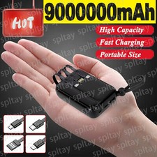 9000000mAh Power Bank USB-C Pack Backup Battery Fast Charger For Mobile Phone