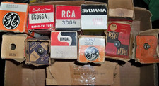 12 Strong Assorted Vacuum Tubes - As Pictured