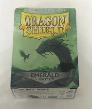  Dragon Shield Matte Emerald (100) Shield Sleeves Free Shipping