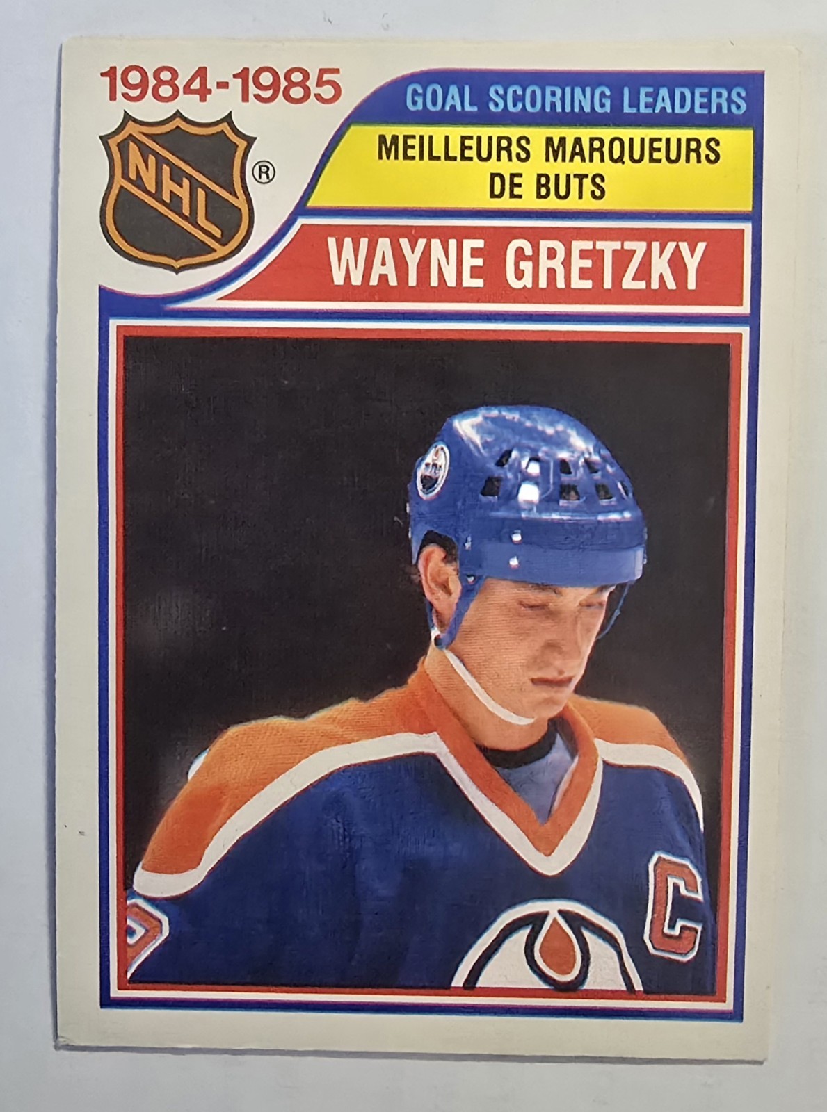 1985-86 O-Pee-Chee Goal Scoring Leaders Wayne Gretzky #257 MINT