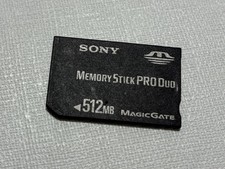 Sony 512MB Memory Stick Pro Duo Magic Gate Memory Card PSP Camera Tested