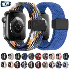 Braided Magnetic Strap For Apple Watch Ultra 3 Series 11 10 9 8 7 SE3 Nylon Band