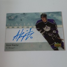 Upper Deck Ice Glacial Graphs Anze Kopitar Los Angeles Kings Autographed #GG-AK
