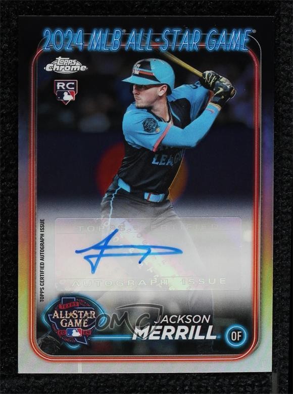 2024 Topps Chrome Update All-Star Game Jackson Merrill Rookie Auto RC 11o2