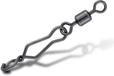 Dr.Fish 20 Pack Fishing Speed Clips with Barrel Swivel, Stainless #10-31LB 