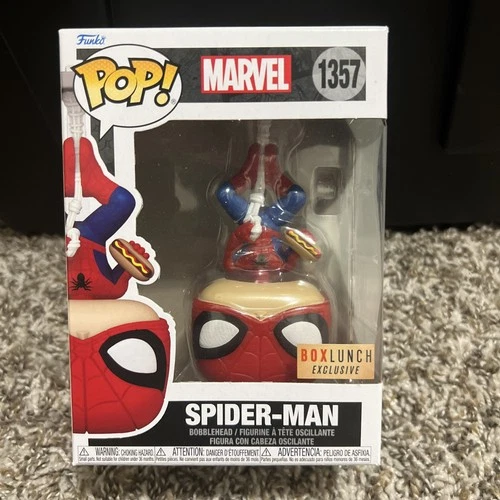 Funko POP! Marvel Spider-Man Upside Down Hot Dog #1357 Box Lunch Exclusive