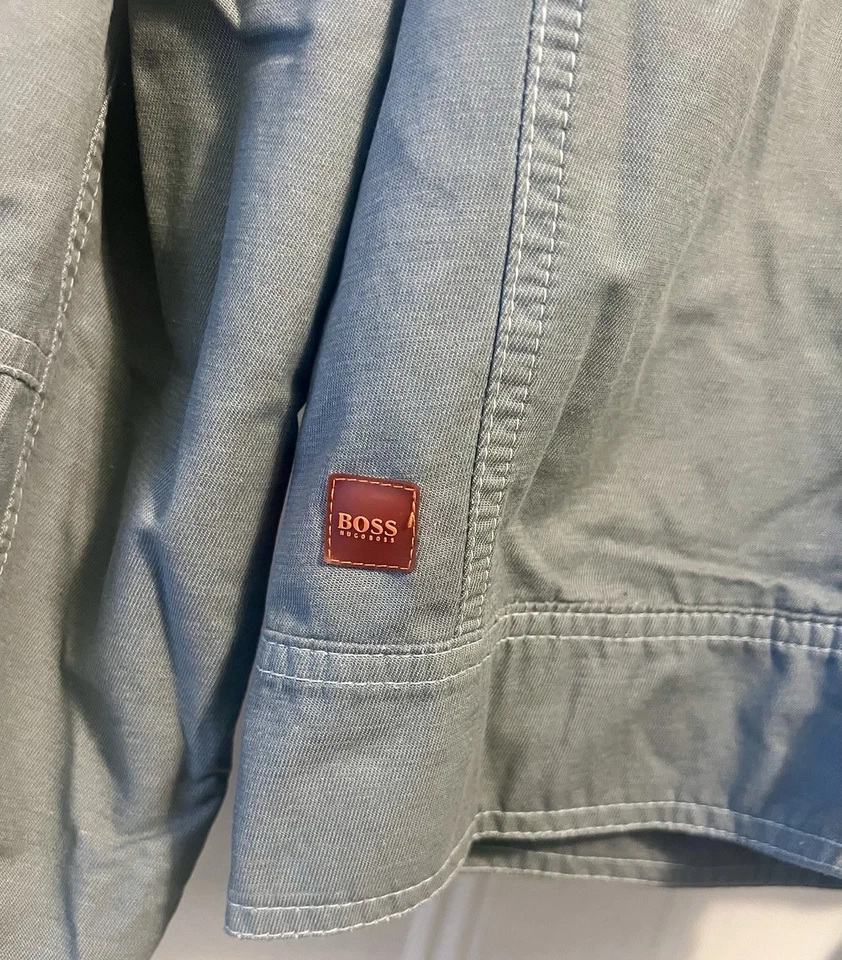 Подлинный Boss Hugo Boss оранжевый ярлык серый куртка с застежкой жилет и карманы - Изображение 2 из 4