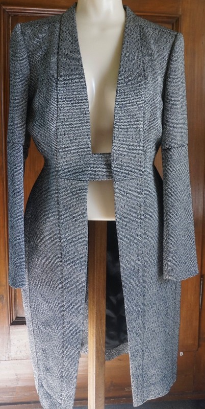 Rick Owens...Italy...Wool Blend..Woven Coat!